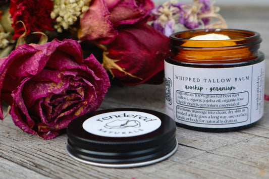 Rosehip & Geranium Whipped Tallow Balm 2oz