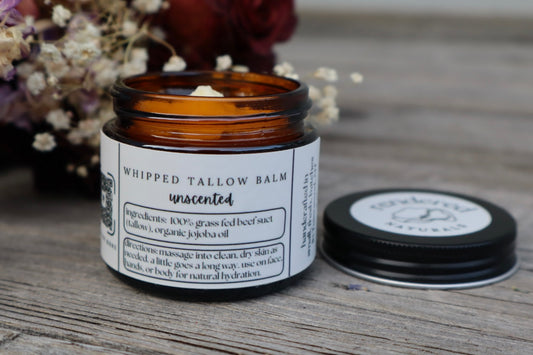 Unscented Whipped Tallow Balm 2oz